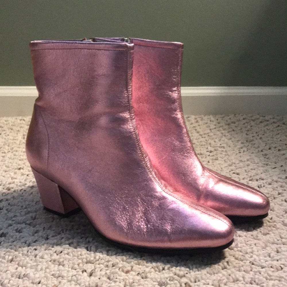 Alexa Chung Beatnik Boots PINK
